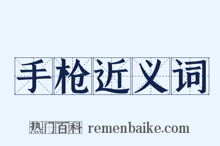 手枪近义词是什么意思的图片